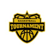 Tournament Basketball logo template 02